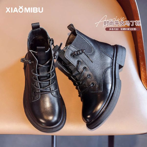 

winter girls' martin 2020 new fashion children's plush soft soled casual boys' warm boots, Black;red