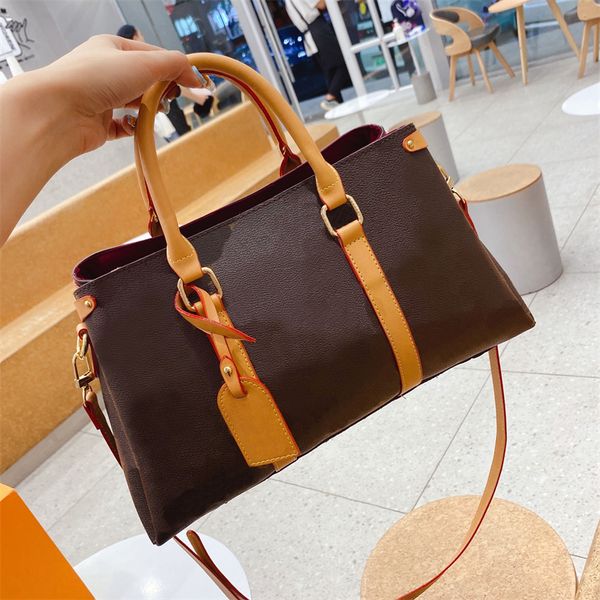 

ladies handbags luxury one-shoulder messenger bags european and american letters flower print handbags travel multi-layer commuter large bag