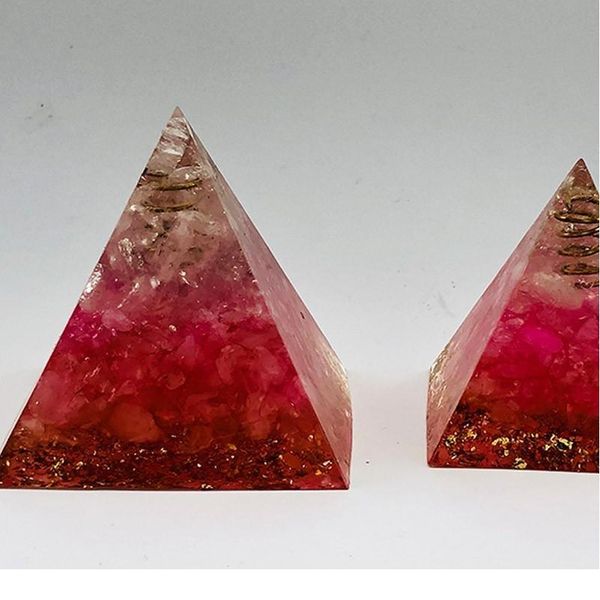 

halo energy converter 5-6cm orgonite pyramid, symbolizing love brings good luck resin decoration craf jllbxy, Black