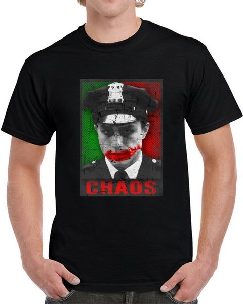 

joker heath ledger chaos parody obama style poster cool tee t shirt loose fit t-shirt sport hooded sweatshirt hoodie