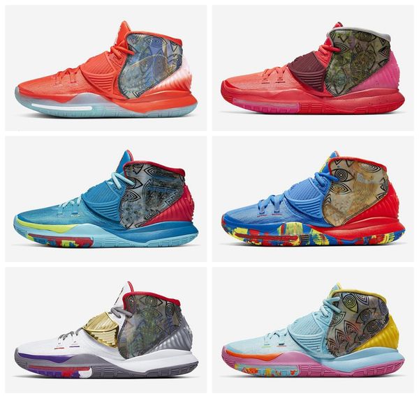 

kyrie mens pre-heat shanghai beijing jet black 6 basketball shoes designers irving 6s nyc miami houston heal the world sports sneakers 7-12