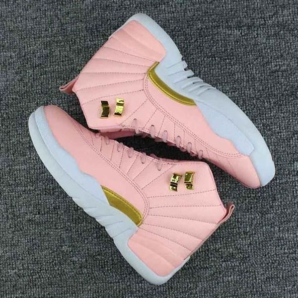 

новое jumpman женской gs девушка 2019 12s 12 pink lemonade открытой обуви, Black