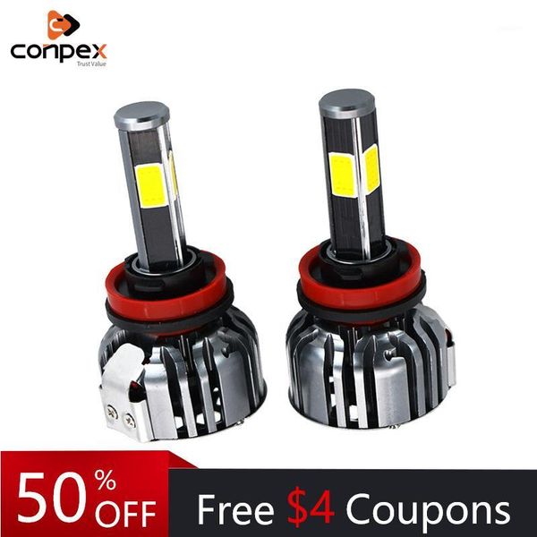 

car headlights conpex headlamp bulb h7 led canbus h4 h1 h11 h3 h8 12v-24v 28w 5700lm 9004 9007 high beam low headlight fog lights1