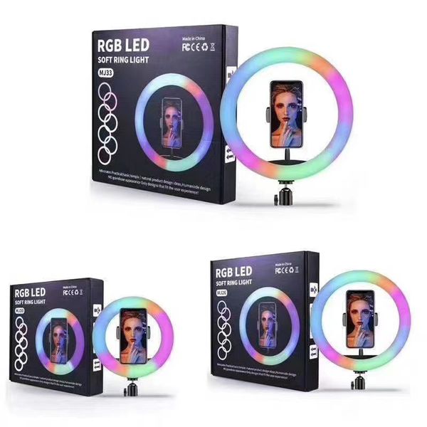 

led ring light 20cm 26cm 33cm rgb colorful pgraphy led for tiktok vlogging video youtube live