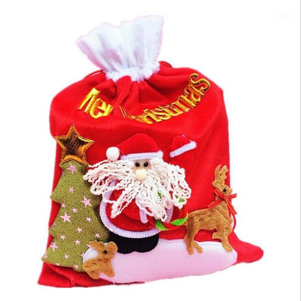 

new year decor merry christmas decoration santa claus stocking christmas candy kids gift bags ic9763311
