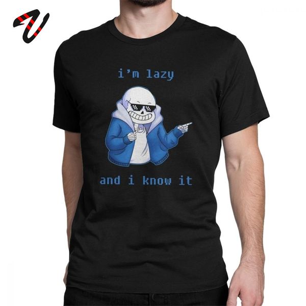 

undertale for i am lazy and i know it sans tshirt short sleeve gamer tees hip hop crew neck sport hooded sweatshirt hoodie men t shirt