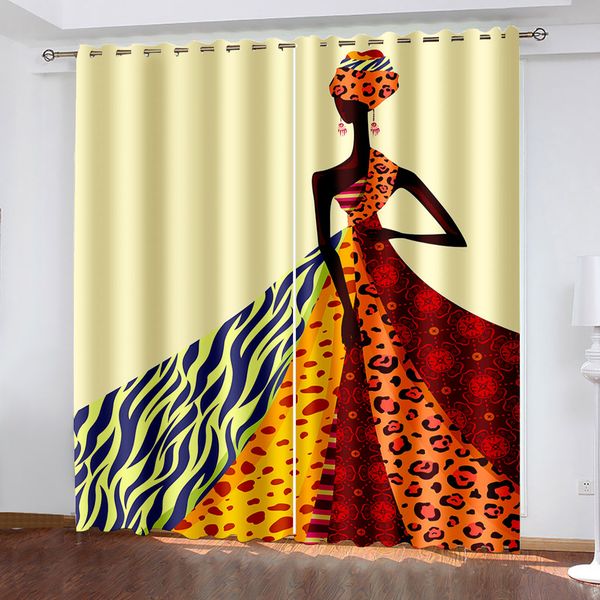 

custom luxury beauty curtains 3d curtain printing blockout polyester chinese decoration curtains