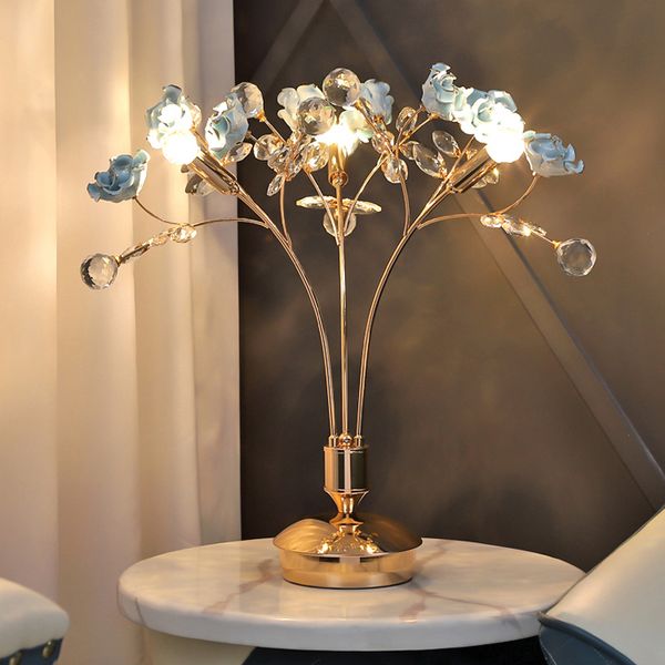 

modern wedding room table lamps bedroom bedside table light european living decoration desk lamp net red shop