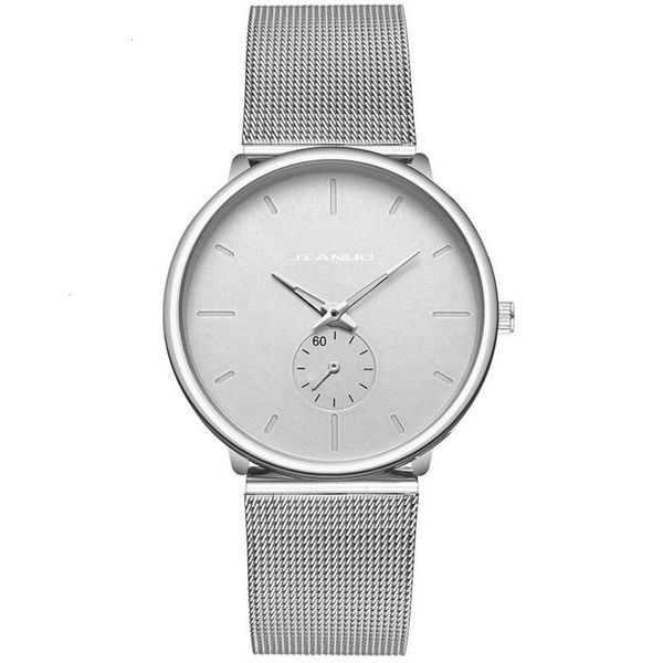 

quartz watch sale watch men's fashion men's business versatile gift wristwatch high grade 2 eyes 3 needles, Slivery;brown