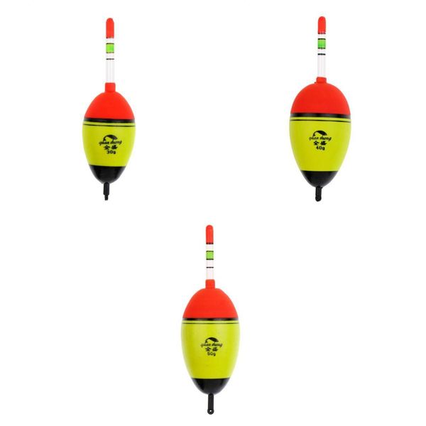 

3x eva belly floats glow stick luminous lighting night bobber fishing float