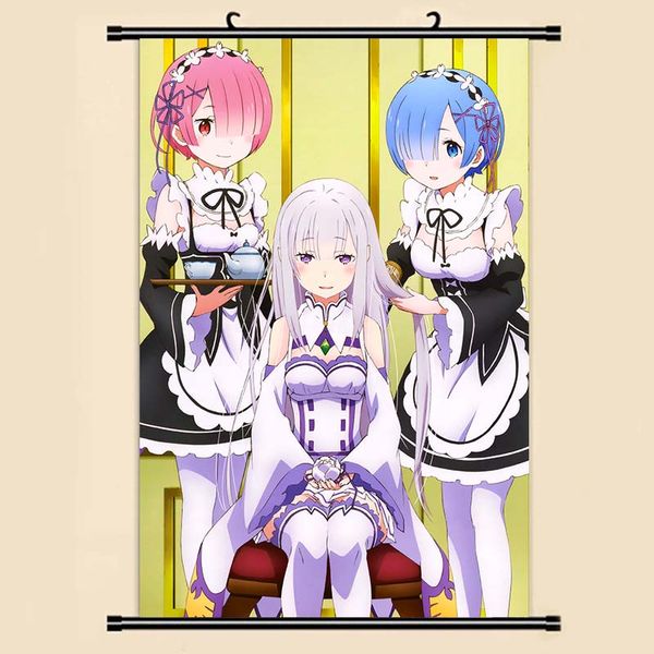 

anime manga re zero kara hajimeru isekai seikatsu wall scroll painting 40x60 picture wallpaper stickers poster 001