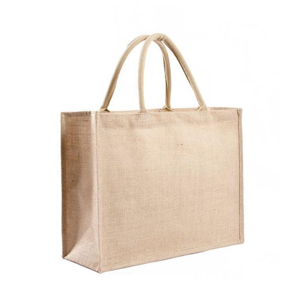 

reusable grocery bags natural burlap tote bags jute shopping bag