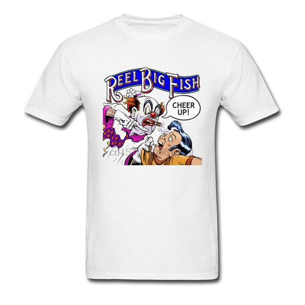 

comics cheer up reel big fish crazy clown print funny guys streetwear custom letter oversized sport hooded sweatshirt hoodie t shirt