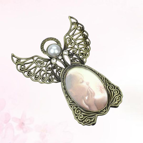

frames delicate metal pearled po frame angel shaped decorative poholder wedding anniversary ornament for home store1