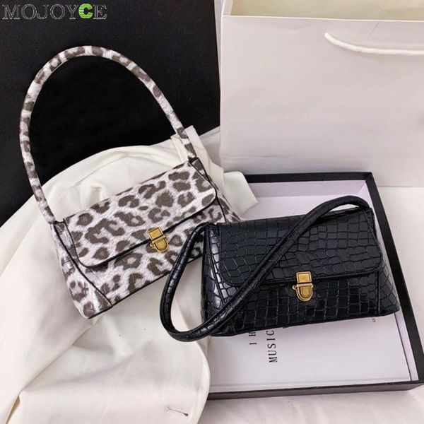 

fashion animal pattern handbag totes women pu leather shoulder casual flap underarm purse portable travel clutches bags
