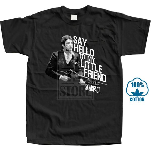 

scarface say hello to my little friend # 2 licensed t shirt classic movie 021507 sport hooded sweatshirt hoodie