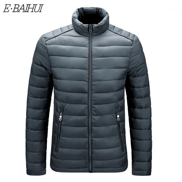 

men parka cotton padded winter jacket coat mens casual warm stand jacket solid color zipper thick coat men down parka plus size1, Black