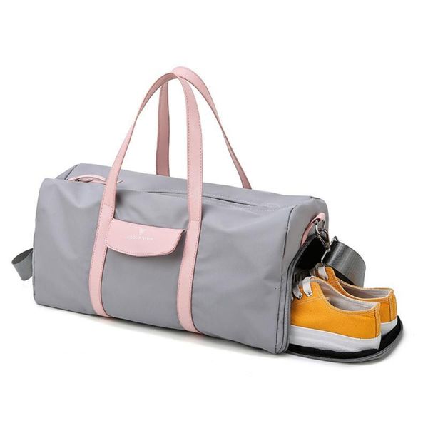 

outdoor waterproof nylon gym bags for men women training fitness travel handbag yoga mat sports bag with shoes compartment