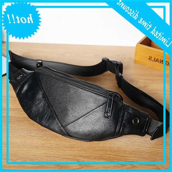 

men taille tas random leather shoulder fanny packs man's belt pouch for money telephone black boom hip bag