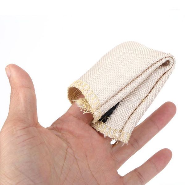

glass fiber finger cover welding working safety gloves heating high temperature protecting gloves guard shield with1