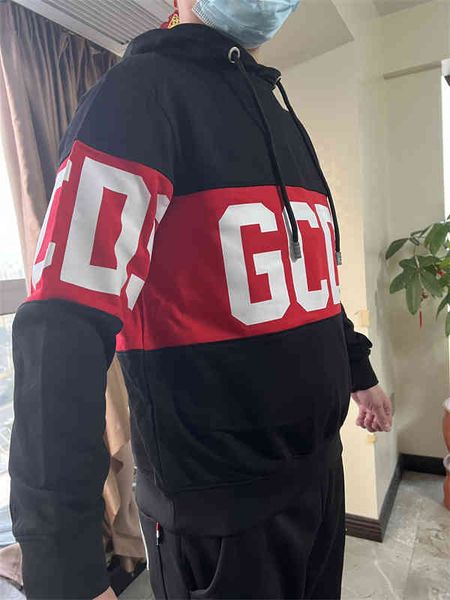 

gcds black sweater fashion pullover high street men's and women's hoodie md