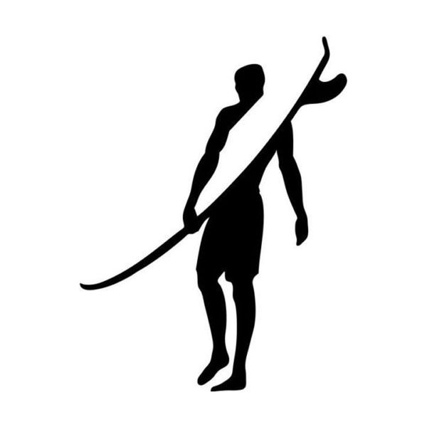 

15.2cm*11.5cm creative surf sports vinyl car stickers accessories s2-0036