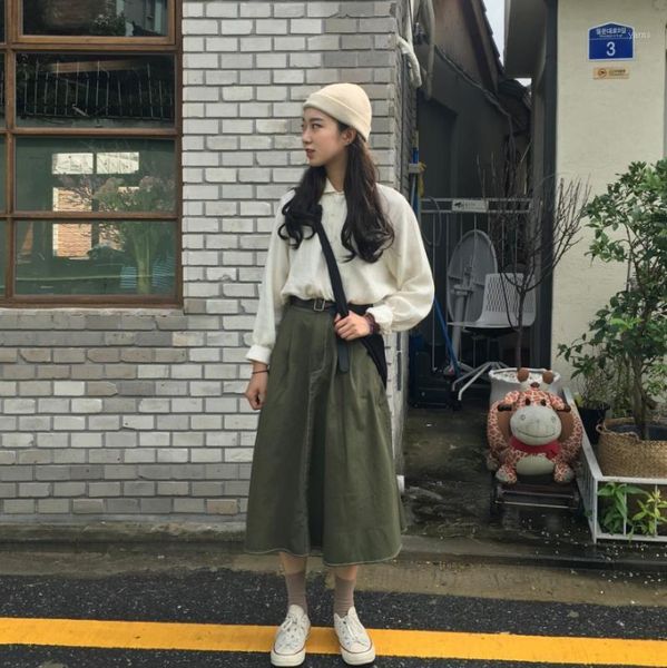 

small firm offers firm offers to cotton and linen collar shirt to wash water pure color cotton skirts separately with the belt1, Gray
