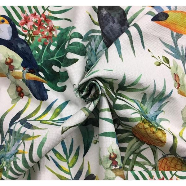 

rainforest summer parrot digital print ramphasto chair upholstery sofa armchair velvet fabric decorative pillow ca qylxja garden2010