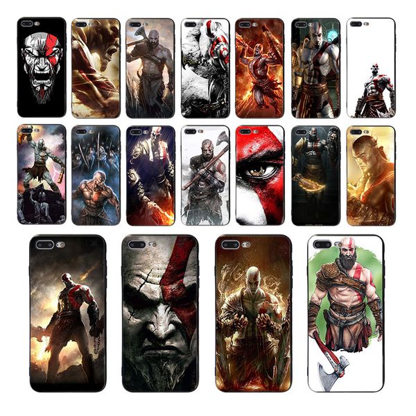 

kratos soft silicone back cover for iphone case x 6 6s 7 8 plus xs max xr se 5 5s black tpu coque god of war mobile phone shell