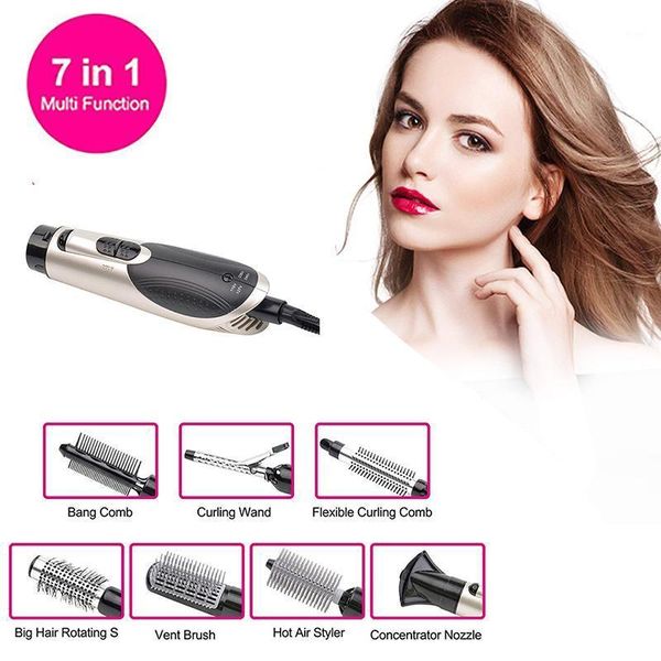 

hair dryer brush 3-in-1 round air spin brush kit blow hair dryer volumizer multifunctional auto-rotating curling1