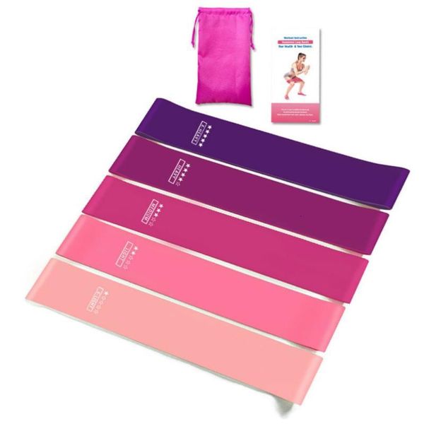 

5pcs/set fitness resistance bands yoga pilates workout training sport rubber loops crossfit elastic expander gym equipment