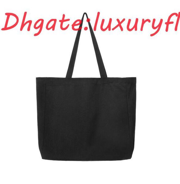 

hbp 2021 new brand 3pcs mix color totes designer women cross design black cotton canvas diy plain vertical design large capacity open handba