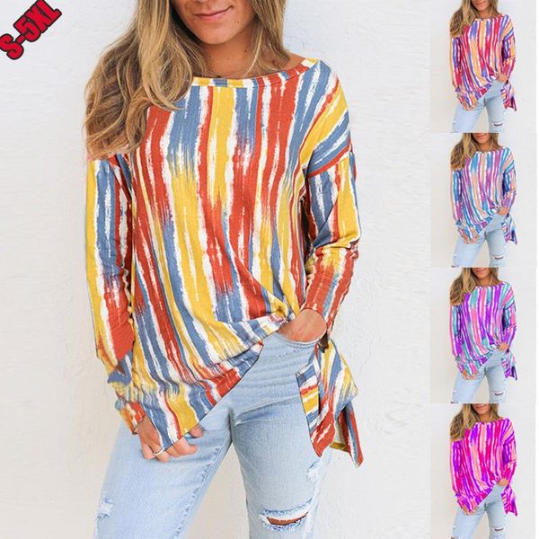 

2020 blouse women spring autumn print blouse long sleeve casual hem irregular female fashion shirt plus size blusas mujer, White