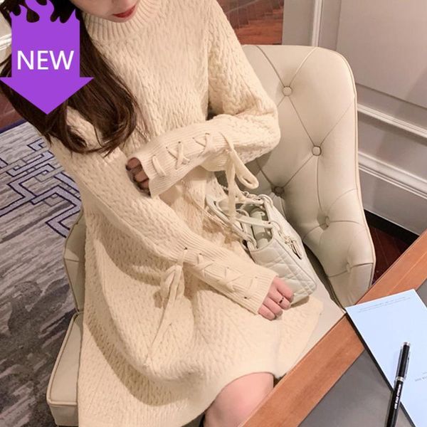 

long sleeve half turtleneck sweater dresses casual elegant vestidos women 2021 spring autumn slim mini dress female knitted, Black;gray