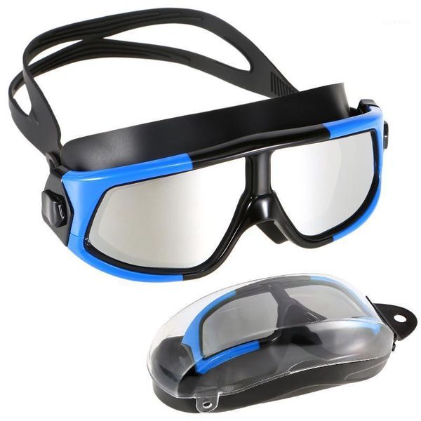

professional swim diving goggles women men adjustable anti-fog wide view swimming goggles diving mask for adults1