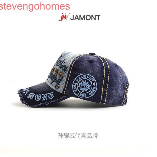 

and willow sun women's hat hat nail men's casual letter baseball cap old outdoor cap, Blue;gray