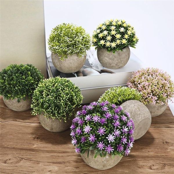 

decorative flowers & wreaths simulation tree bonsai coffee green succulents planting pot flower grass deskchristmas bonsail ornament dec