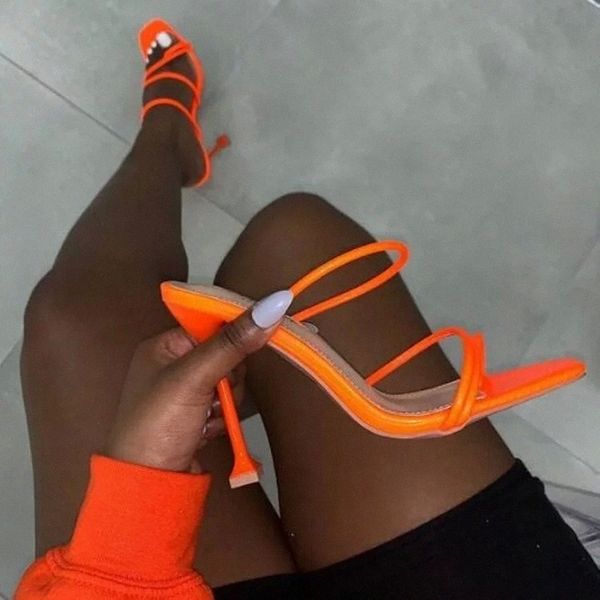 

2020 Summer Pumps Sexy snake print Slippers Sandals Shoes Women Thin High Heels Square toe Sandal pumps #cu4c, Black