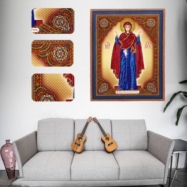 

5d special-shaped diamond painting with point diamond cross-stitch with religious style wiht stick diamond painting in living room bedroom a