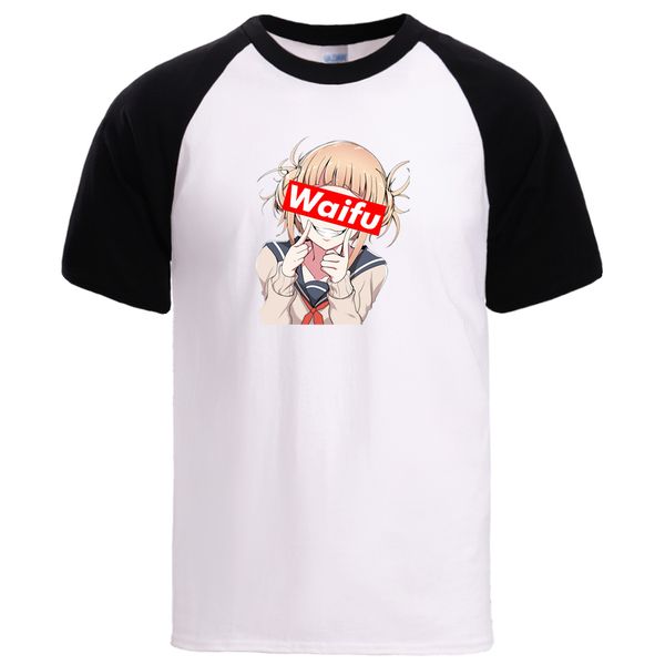 

japan anime waifu mens summer short sleeve raglan tee male raglan kawaii cartoon hooded sweatshirt hoodie men t shirt