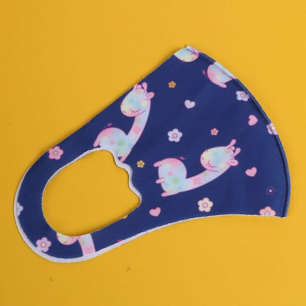 

children breathable ice kids silk masks printed cute protective repeatable anti-haze mouth washing customizable shields dustproof mask ggth