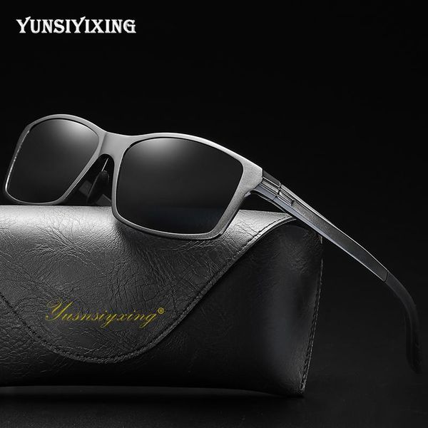 

yunsiyixing brand sunglasses for women designer anti-reflective outdoors polarized sunglasses aluminum magnesium frame for 2020, White;black