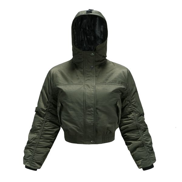 

autumn 2021 ladies'coat new popular sleeves short cotton-quilted jacket 4y24, Black