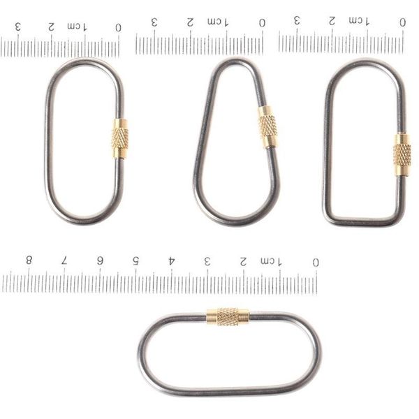 

camping link titanium alloy carabiner keychain hanging lock buckle hook camp qylvpf