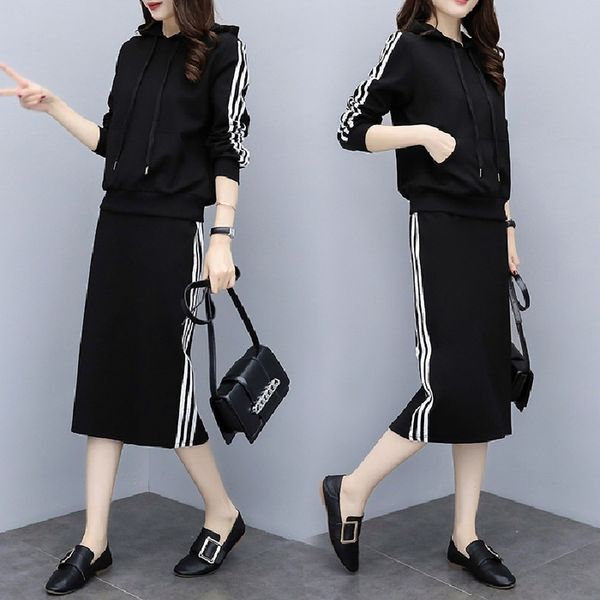 

abkmv plump mm plus size and clothing autumn 2020 new autumn western style age-reducing slimming women's hiding two-piece plump suit en, Gray
