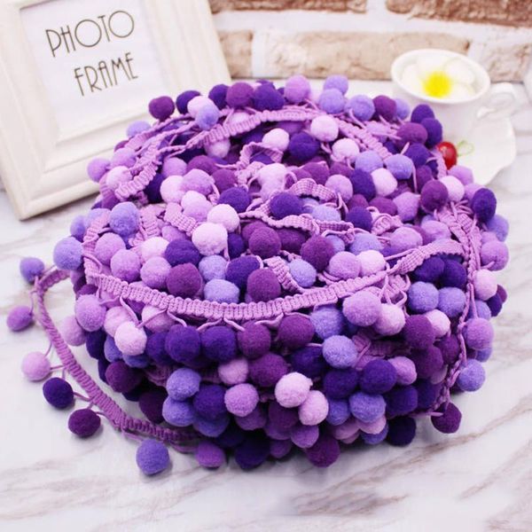

5yards pom pom trim lace fabric sewing accessories pompons trim tassel ball fringes ribbon sewing lace for diy material apparel h jllgri
