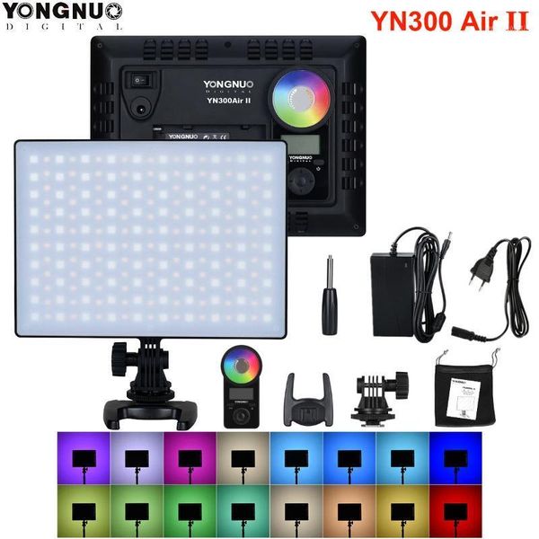 

yongnuo yn300air ii rgb led camera video light,optional battery with charger kit pgraphy light + ac adapter1