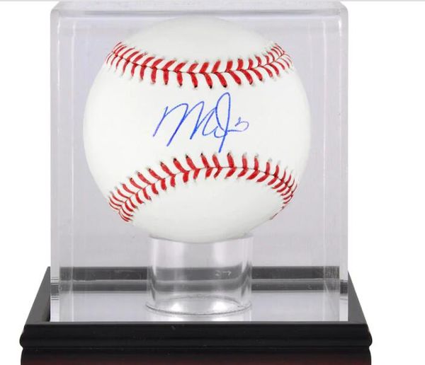 

mike trout collection autographed signed signatured usa america indoor outdoor sprots major league baseball ball