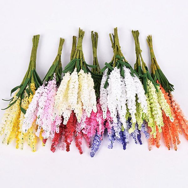 

1 bunch/10pcs pe lavender artificial flowers wedding home decoration diy craft gift bride wreath scrapbooking fake flower