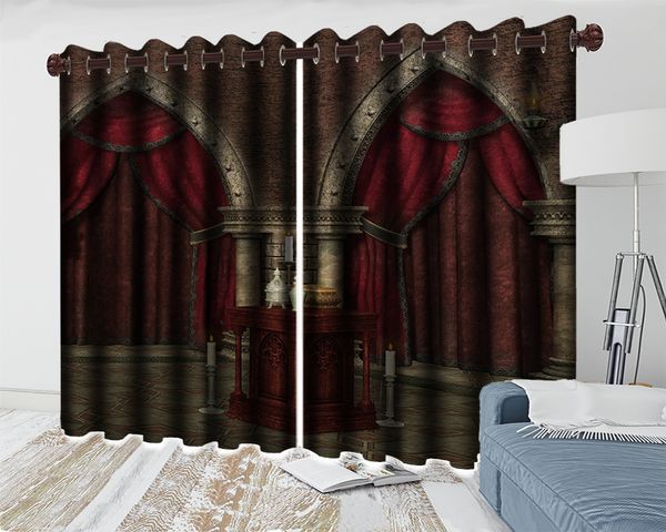 

3d beautiful bedroom curtain 3d european style curtains 3d digital printing hd practical beautiful curtains